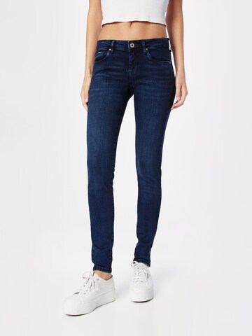 Pepe Jeans Skinny Kavbojke 'LOLA' | modra barva: sprednja stran