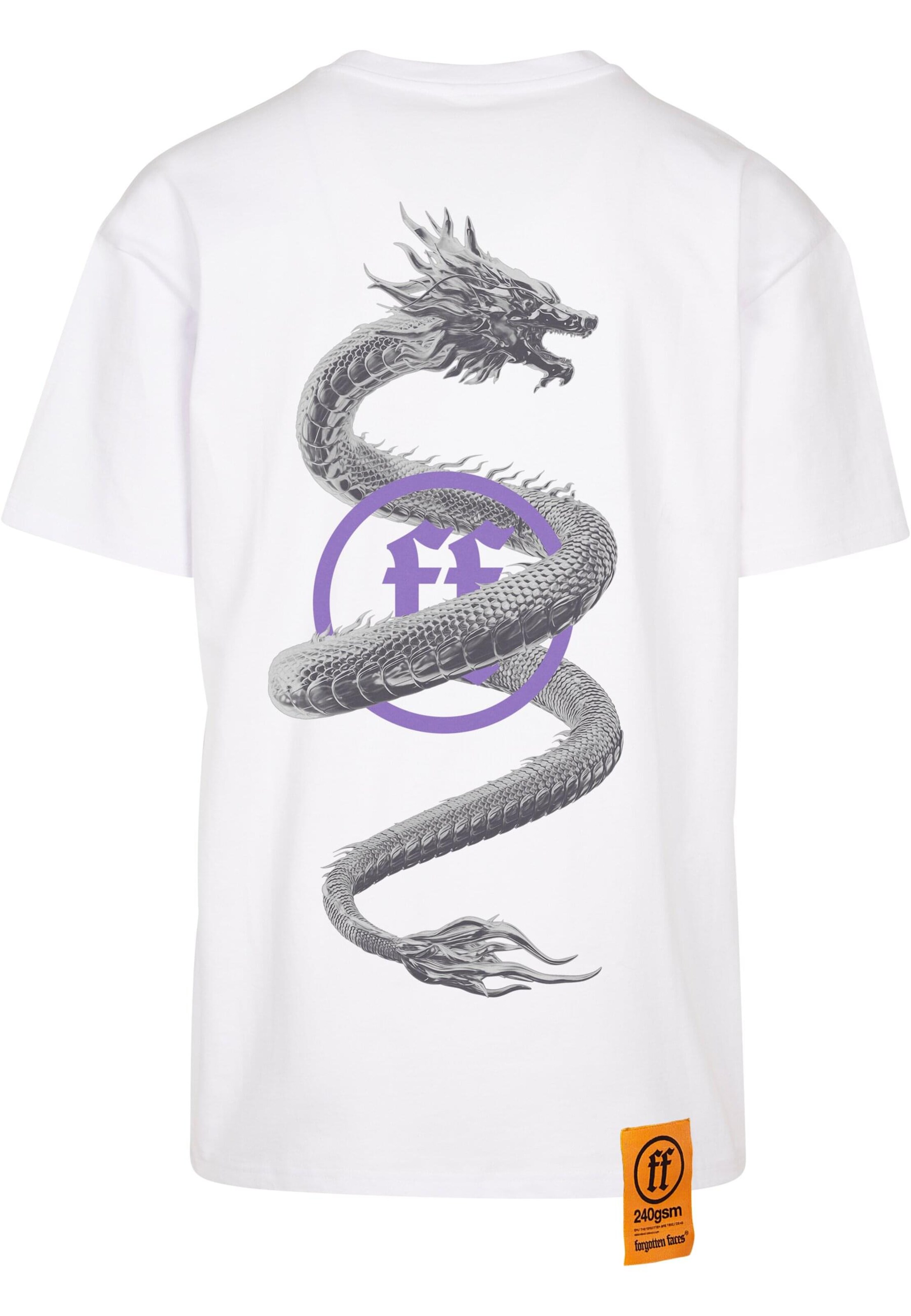 Forgotten Faces Shirt 'Dragon' in White
