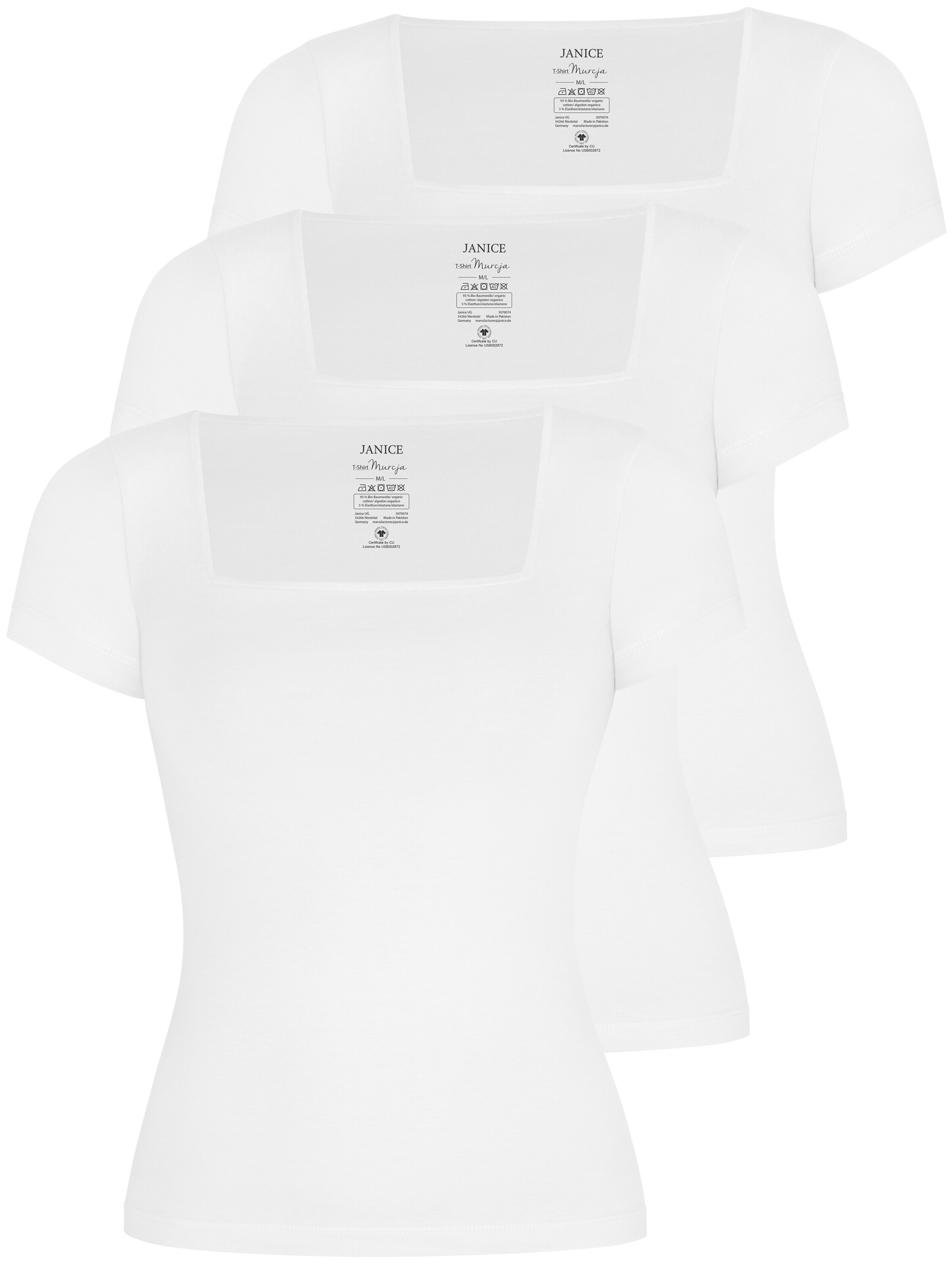 Janice Shirt in Wit: voorkant