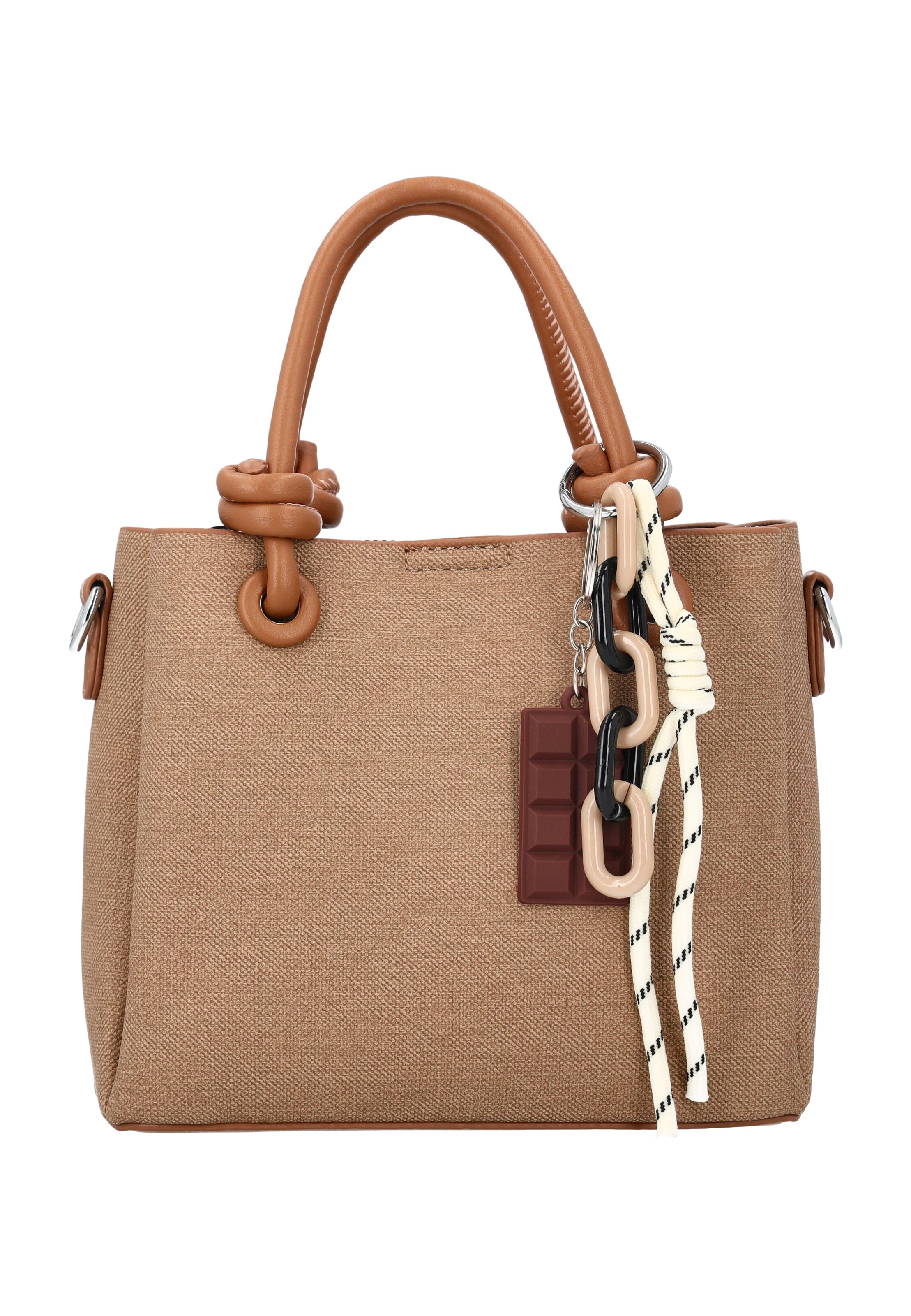 Usha - Bolso de mano en beige: frente