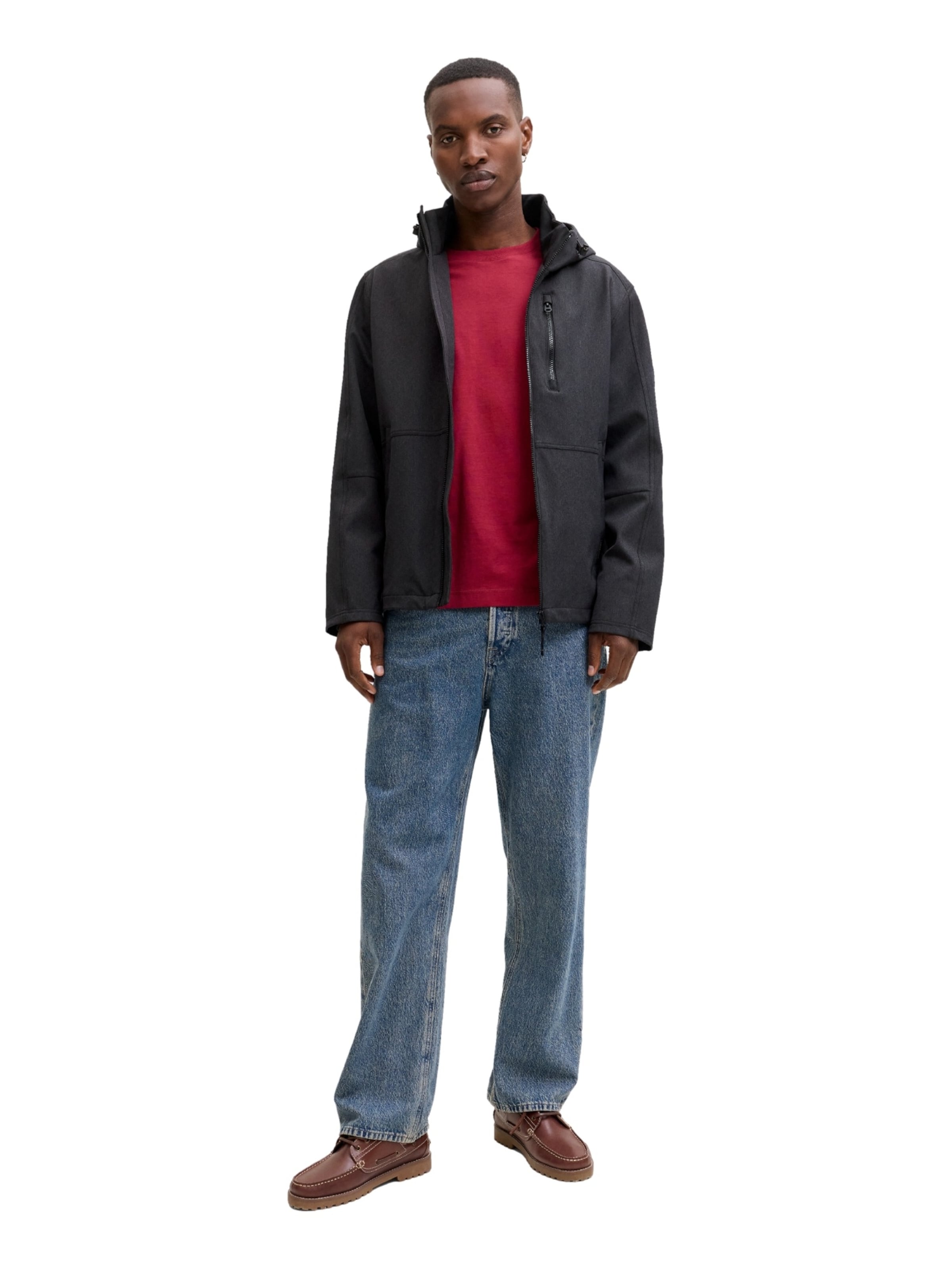 JACK & JONES Tussenjas 'Adam' in Zwart