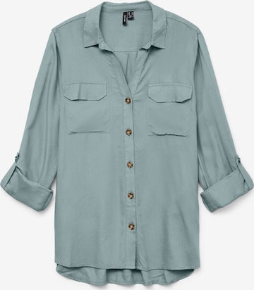 VERO MODA Блузка 'Bumpy' в Зеленый: спереди