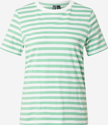 T-shirt 'PCRIA' PIECES en vert : devant