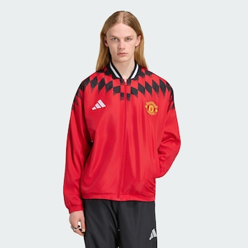 ADIDAS PERFORMANCE - Chaqueta de chándal 'Manchester United Stadium' en rojo