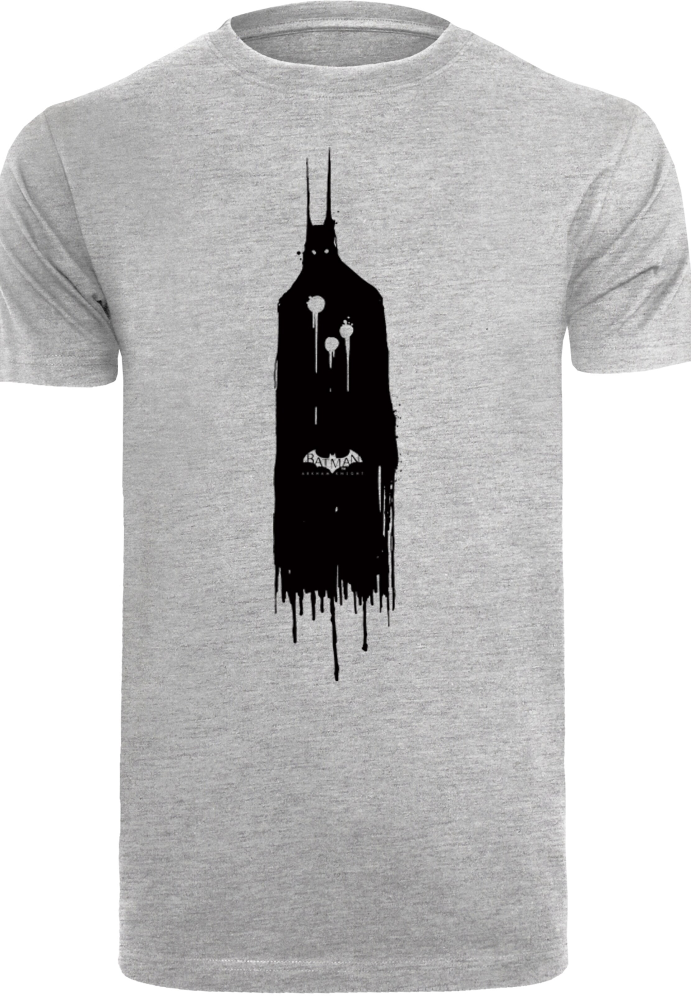 F4NT4STIC Shirt 'DC Comis Batman Arkham Knight Ghost' in Grey: front