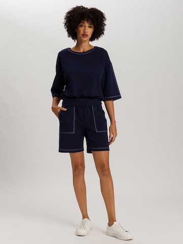 Hanro Loose fit Trousers ' Natural Living ' in Blue