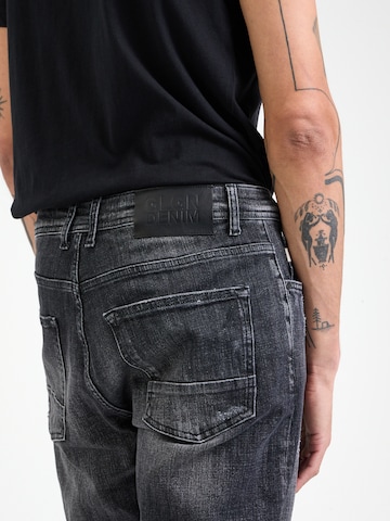 Goldgarn Tapered Jeans 'U2' in Schwarz