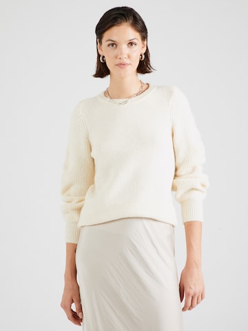 Pull-over 'VICLEO' VILA en beige : devant