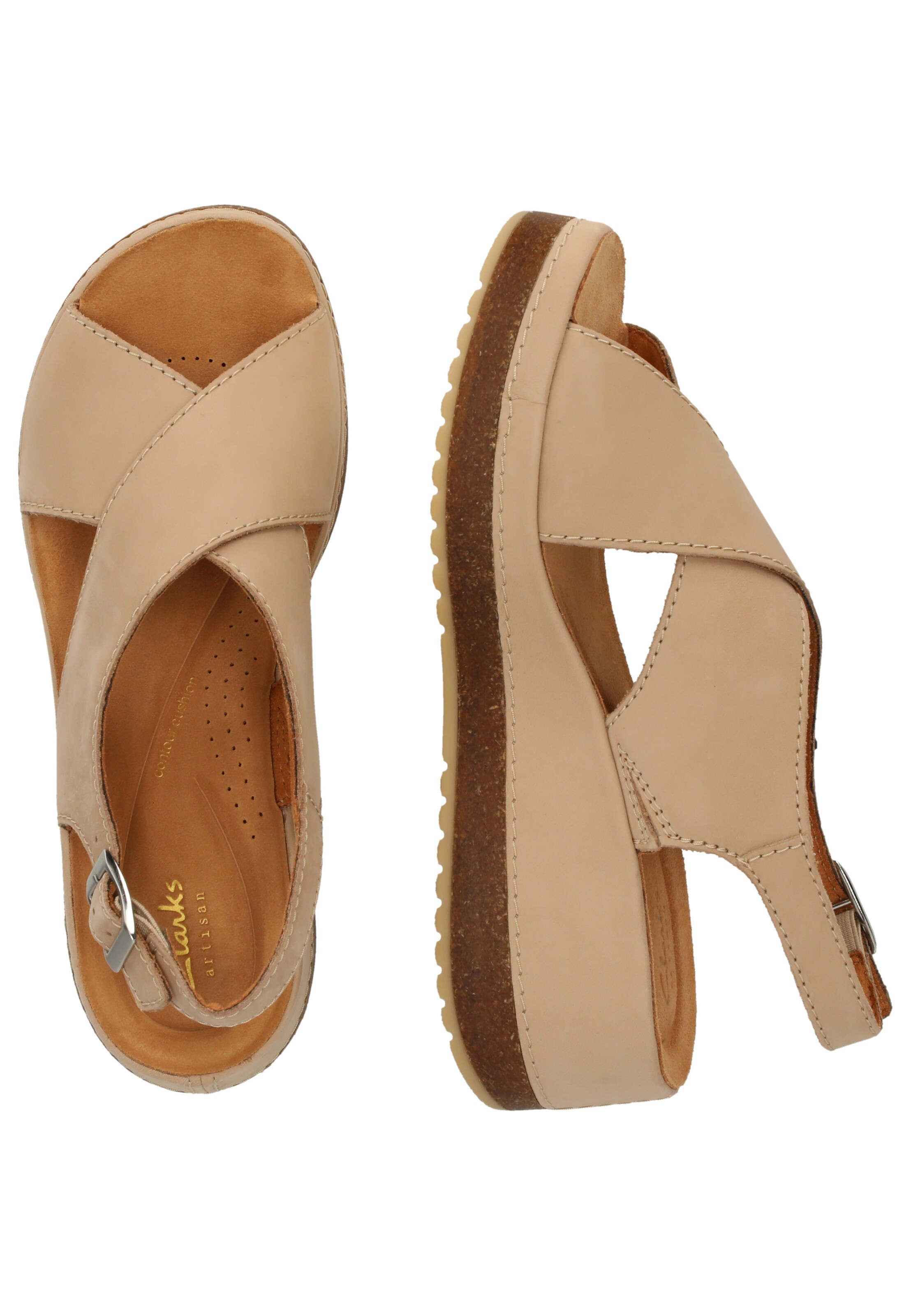 CLARKS Sandals 'Kassanda' in Beige