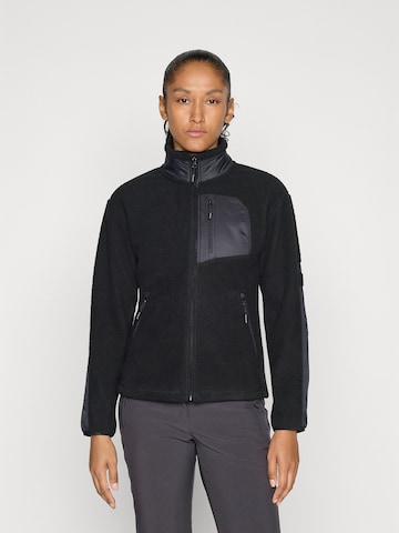 Veste en polaire fonctionnelle 'MILLSTADT' ICEPEAK en noir : devant