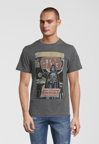 Recovered Shirt 'Star Wars Empire Strikes Back Comic Cover' in Grey: front