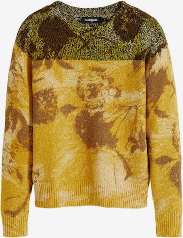 geltona Desigual Megztinis: priekis