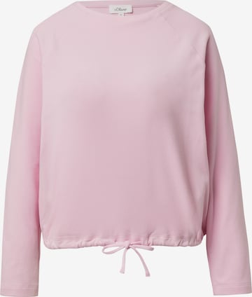 Sweat-shirt s.Oliver en rose : devant