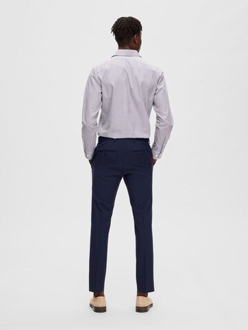 SELECTED HOMME Slimfit Bukser med fals i blå