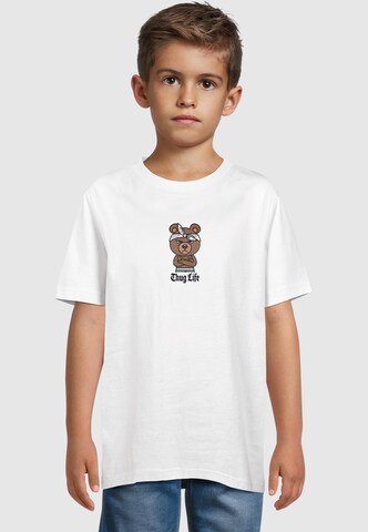 Maglietta 'Bandana Bear' di Mister Tee in bianco: frontale