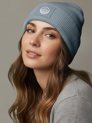 Neverless Beanie 'Mountain' in Blue
