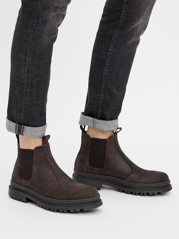 Bianco Chelsea Boots 'GRANT' in Brown: front