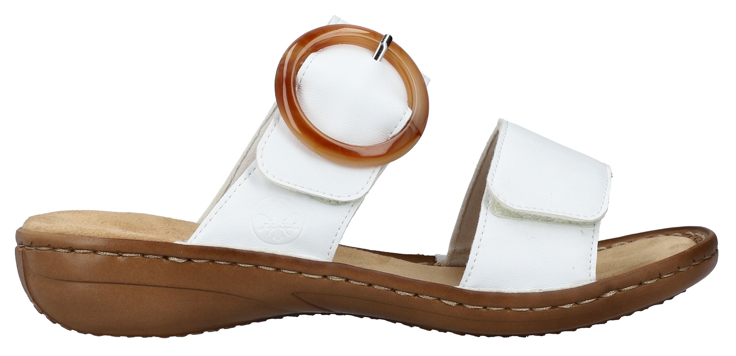 Mule Rieker en blanc