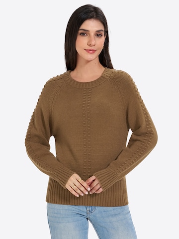 Pull-over Imily Bela en marron : devant