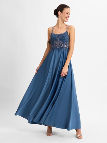 Laona Abendkleid in Blau: Vorderseite