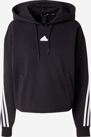 ADIDAS SPORTSWEAR Sweat de sport 'Future Icons Three Stripes' en noir / blanc, Vue avec produit