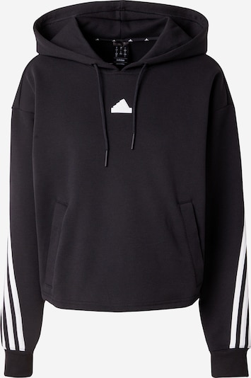 ADIDAS SPORTSWEAR Sport sweatshirt 'Future Icons Three Stripes' i svart / vit, Produktvy
