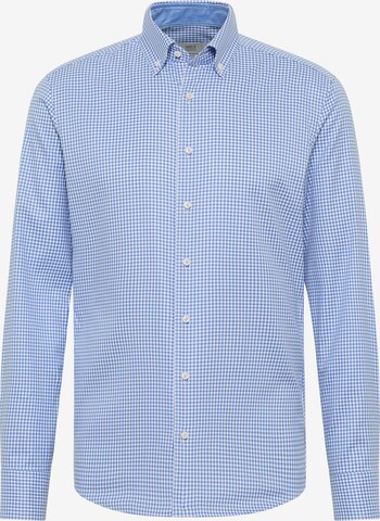 ETERNA Slim fit Overhemd 'Soft Tailoring' in Blauw: voorkant