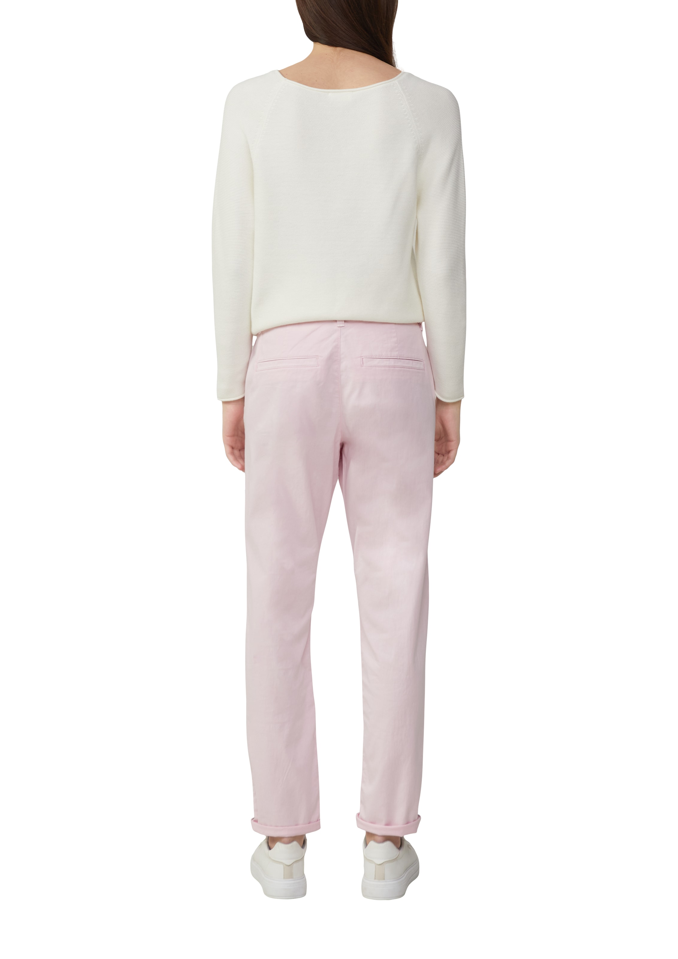 rozā s.Oliver Pakapēniski sašaurināts piegriezums Bikses