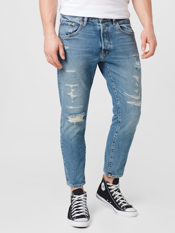 JACK & JONES Jeans 'Frank Leen' in Blauw: voorkant