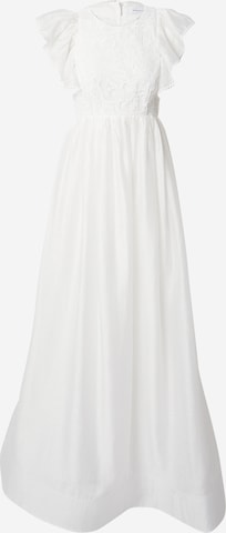 True Decadence Evening Dress in White: front