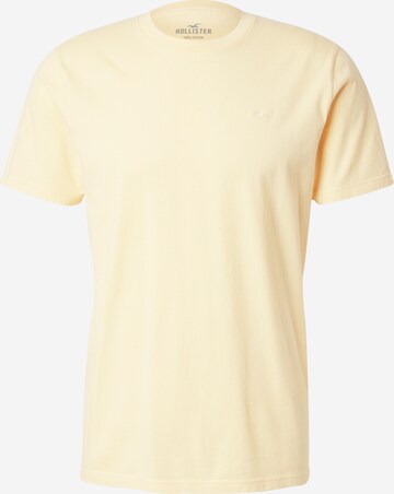 T-Shirt HOLLISTER en jaune : devant