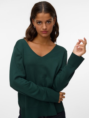 VERO MODA Trui 'VMSILJE' in Groen: voorkant