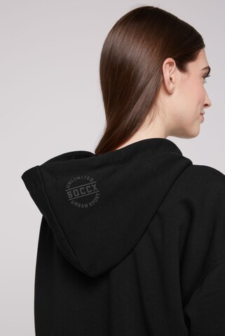 Soccx Zip-Up Hoodie in Black