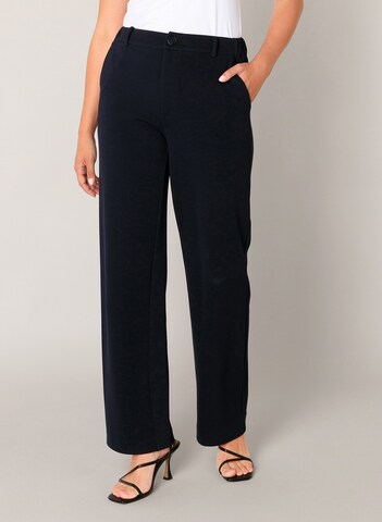 BASE LEVEL Regular Pants in Blue: front