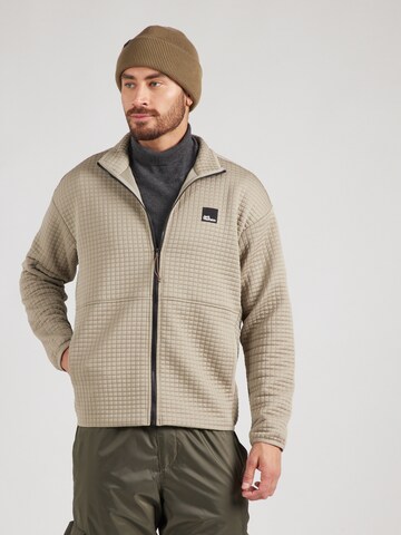 JACK WOLFSKIN Athletic fleece jacket 'MOGARI' in Grey: front