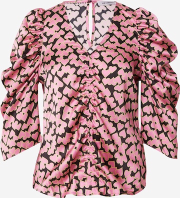 co'couture Blouse 'Flashy' in Zwart: voorkant