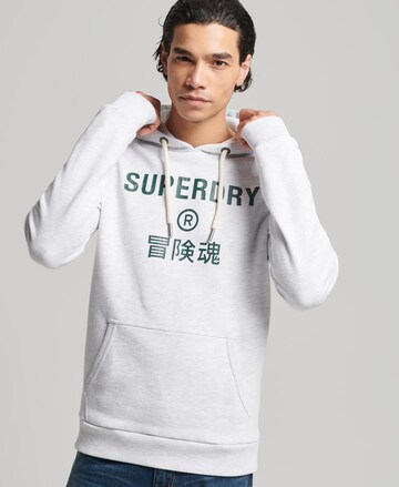Superdry Sweatshirt in Grijs: voorkant