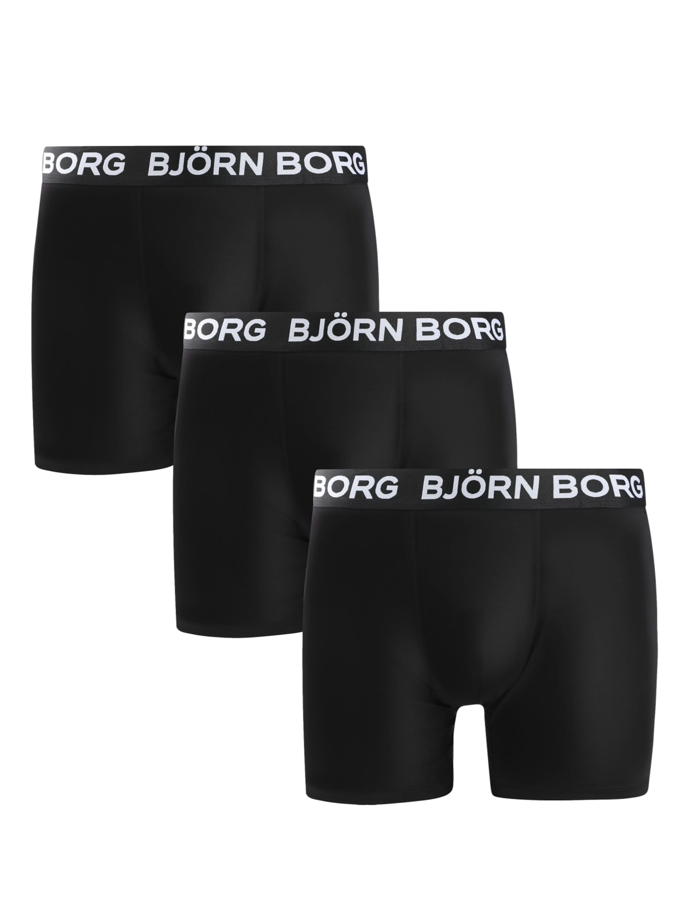 BJÖRN BORG Boksershorts i sort-meleret, Produktvisning