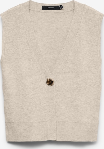 VERO MODA Strikvest 'AGUEDA' i beige: forside
