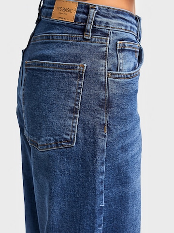 IT'S BASIC Regular Jeans 'Straight Mid Rise Jeans (Lenght 30)' in Blue