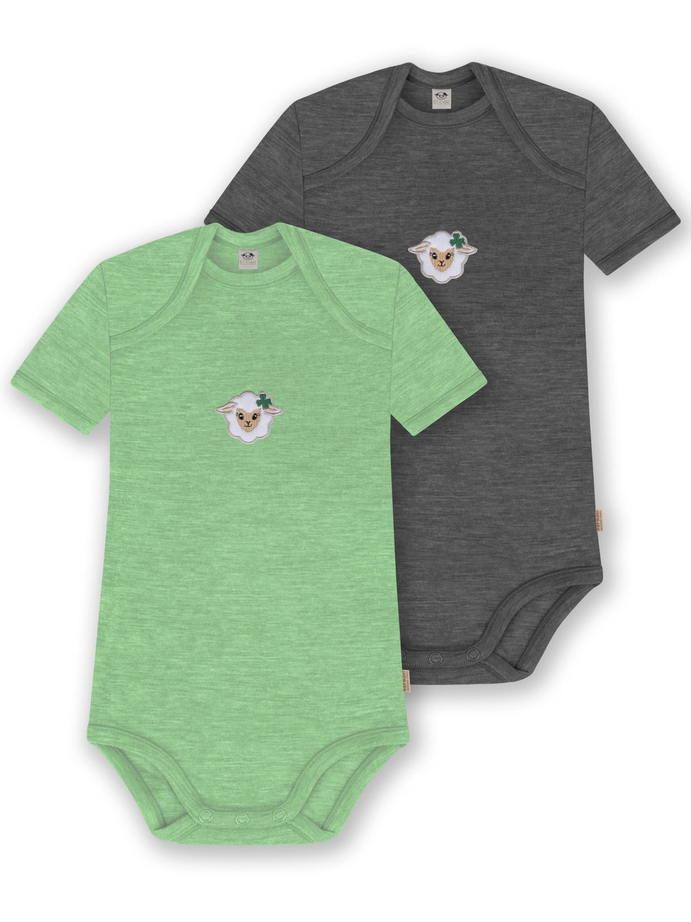 Barboteuse / body 'Tauranga' normani en gris : devant