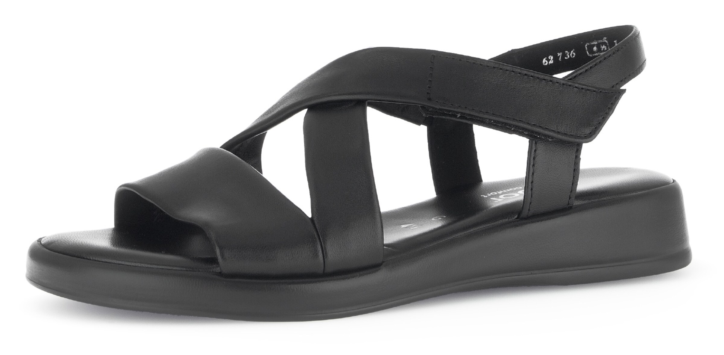 GABOR Riemensandale in Schwarz: Vorderseite