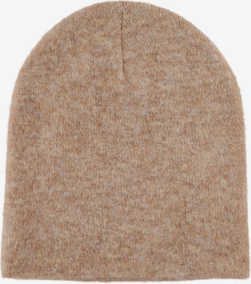 PIECES Beanie in Brown: front