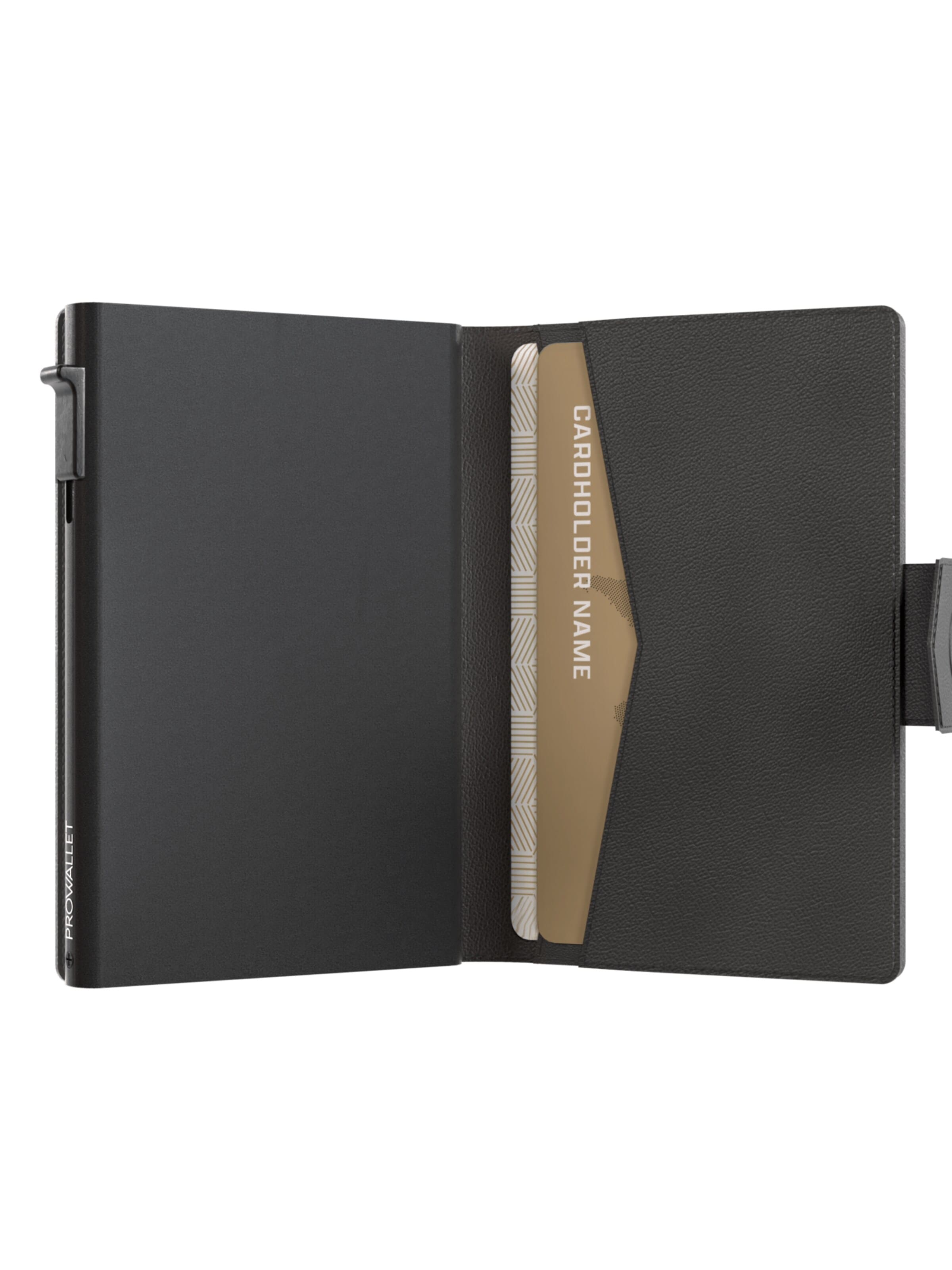 Prowallet Wallet 'Pasjeshouder Plus' in Black