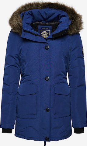 Superdry Winterparka 'Everest' in Blau: predná strana