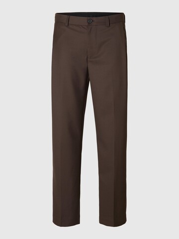 SELECTED Regular Pantalon in Bruin