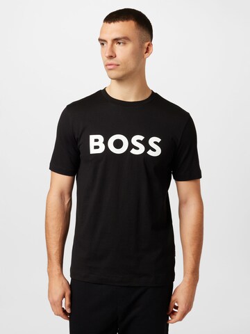 BOSS - Camisa 'Tiburt' em preto: frente