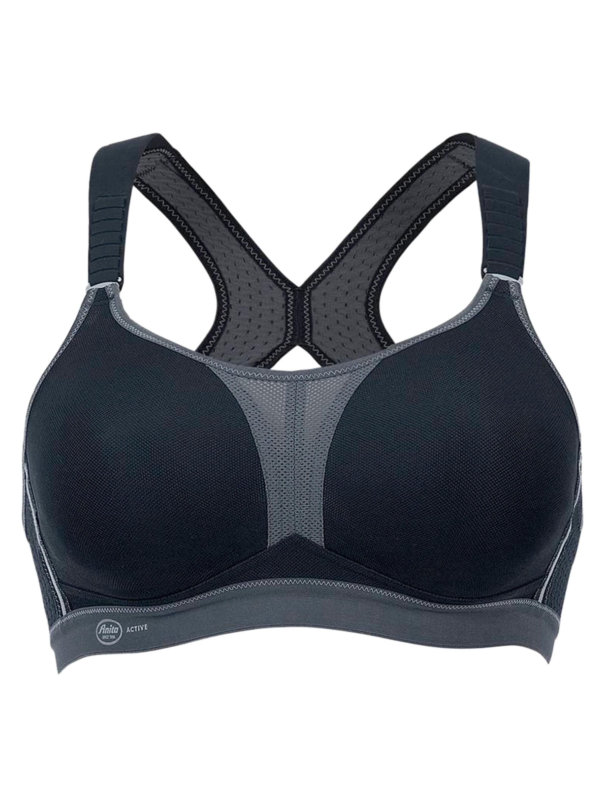 ANITA Minimiser Bra 'dynamiX star Racerback Sport' in Black: front