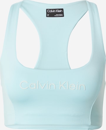 Calvin Klein Sport Korzetová podprsenka Sportovní podprsenka – modrá: přední strana