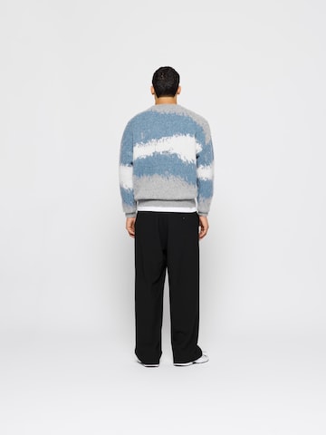 Burocs Sweater 'Hairy Cloudtrace' in Blue